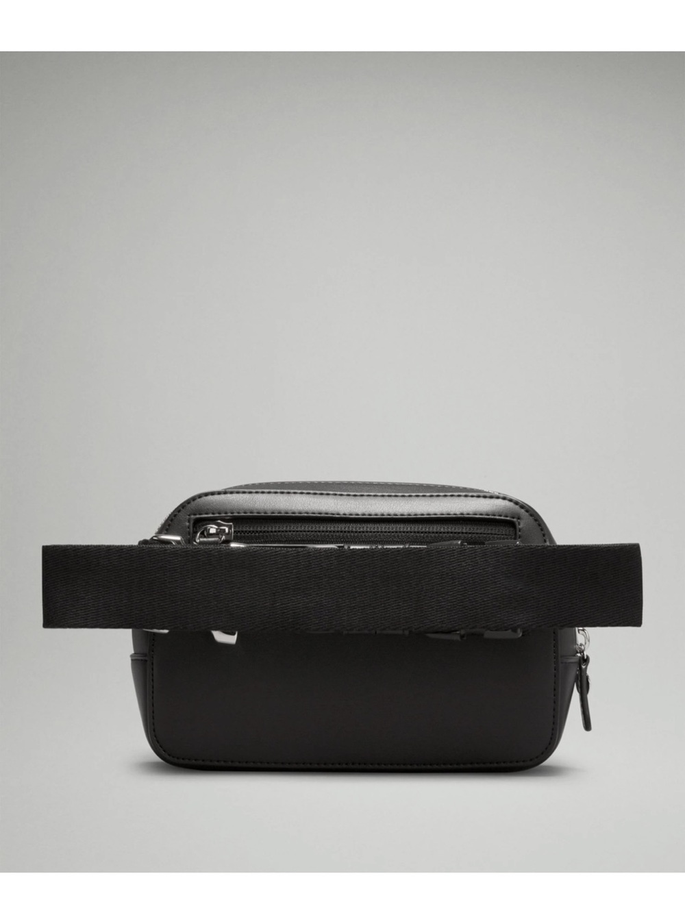 NWOT Lululemon Everywhere Belt Bag 1L Leather Alternative - Black/Silver - Picture 2 of 13